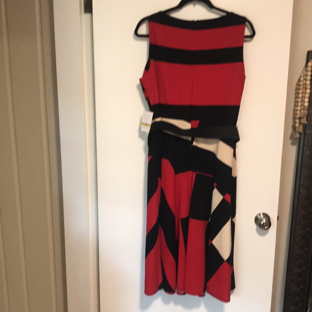 NEW Danny & Nicole Womens 3/4 Sleeve Midi Fit + Flare‎ Dress 4P - Picture 8 of 9